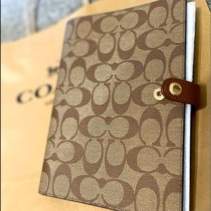 Coach Notebook in Signature Canvas